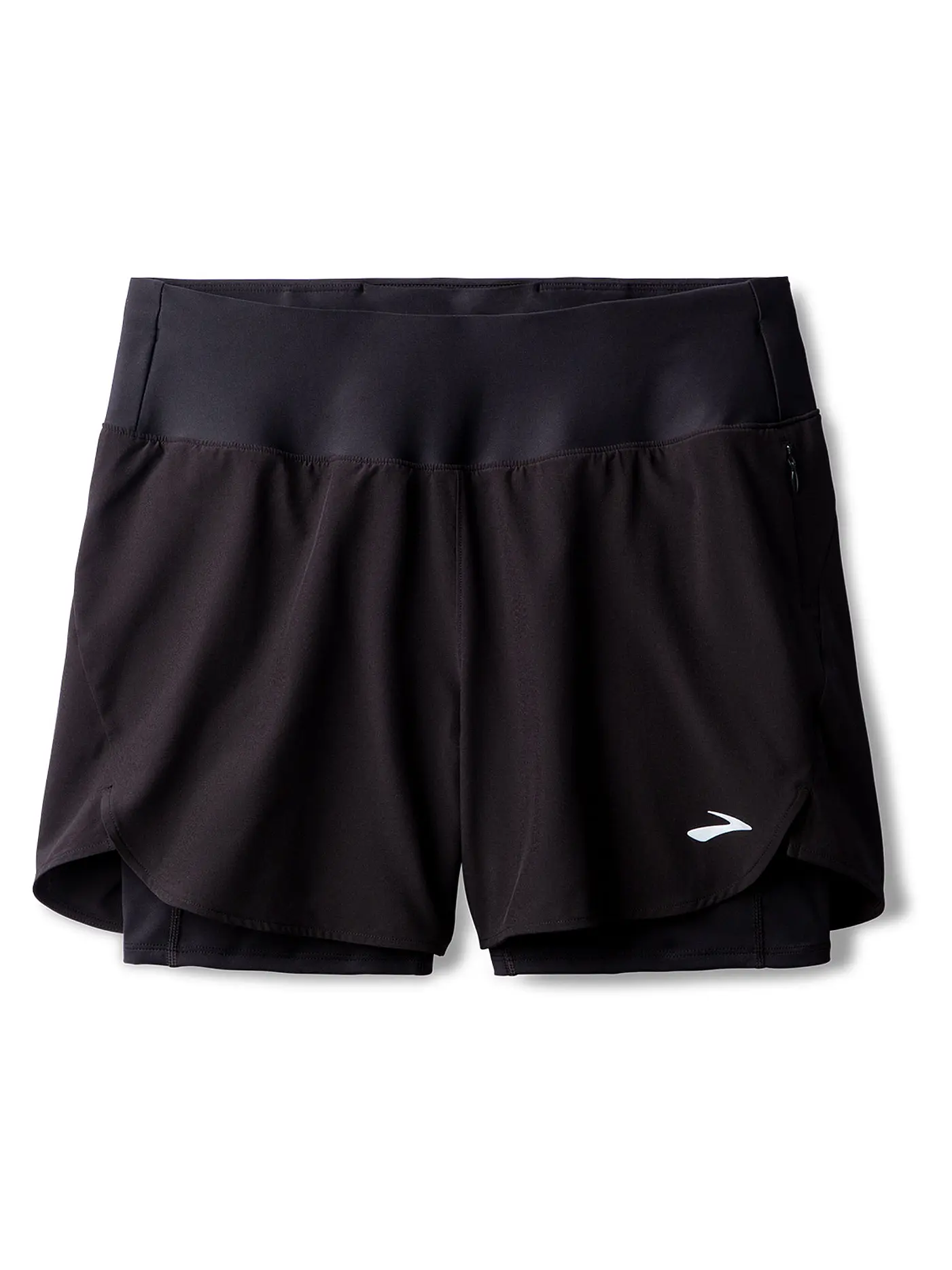 BROOKS | Damen Laufshort Chaser 5 2in1 2.0 | schwarz